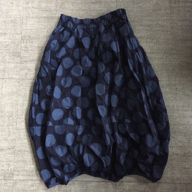 일본빈티지 Dgy 하구미모리걸 할메카지 도트땡땡이 벌룬롱스커트