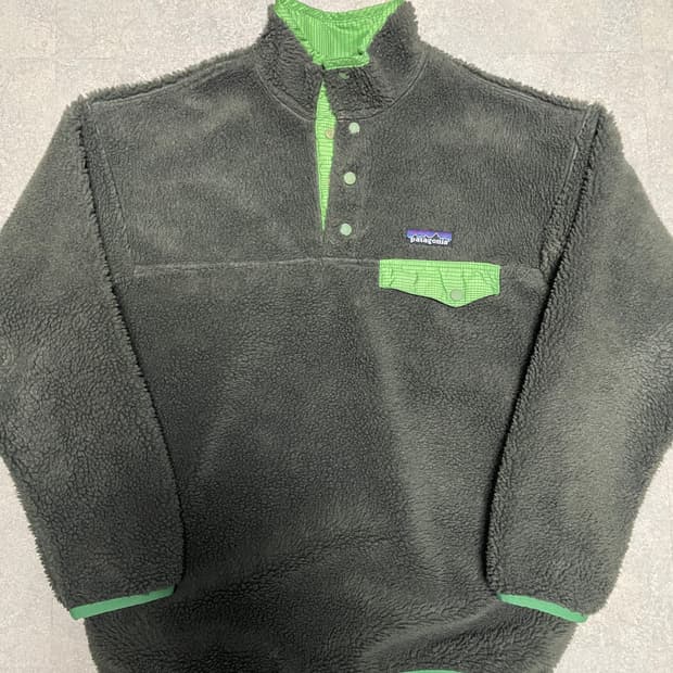 빈티지 파타고니아 글리세이드 리버시블 신칠라 올리브 그린