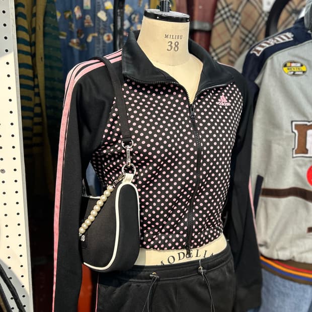 Adidas Pink Dot Crop Jersey