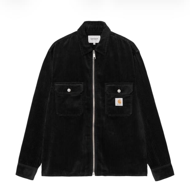 칼하트WIP 레이놀드 셔츠 자켓 블랙 린스드 M