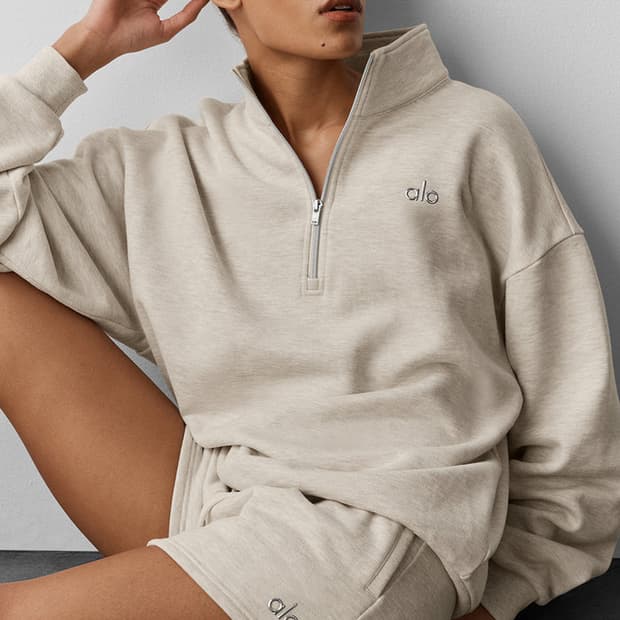 알로 요가 Alo Accolade 1/4 Zip Pullover 반집업