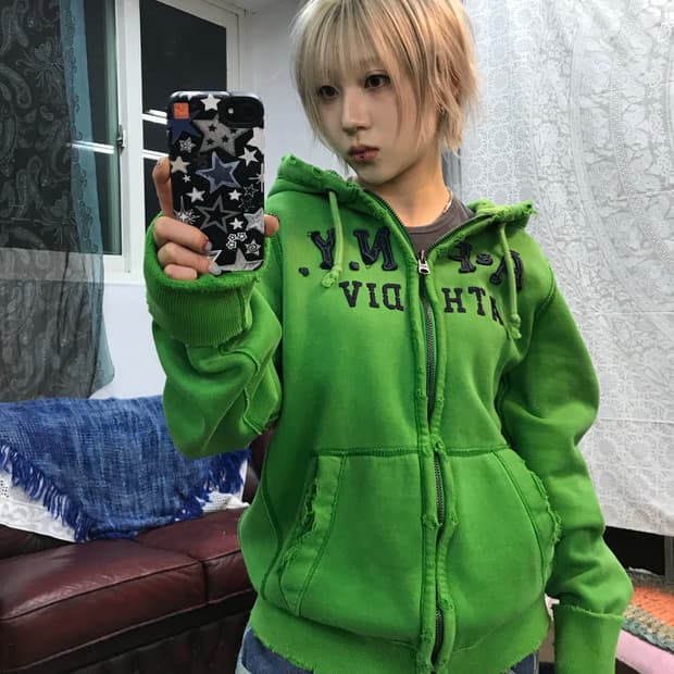 아베크롬비 머슬핏 기모 후드집업 