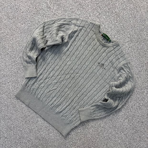 95(M) 폴로클럽 케이블 니트 0727J1