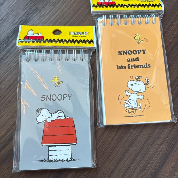 피너츠 스누피 상철수첩 2개