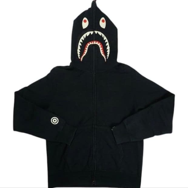 베이프 샤크 후드 집업