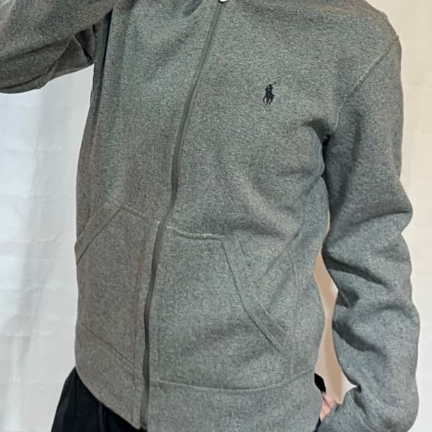 폴로랄프로렌 네이비 포니 기모 후드집업