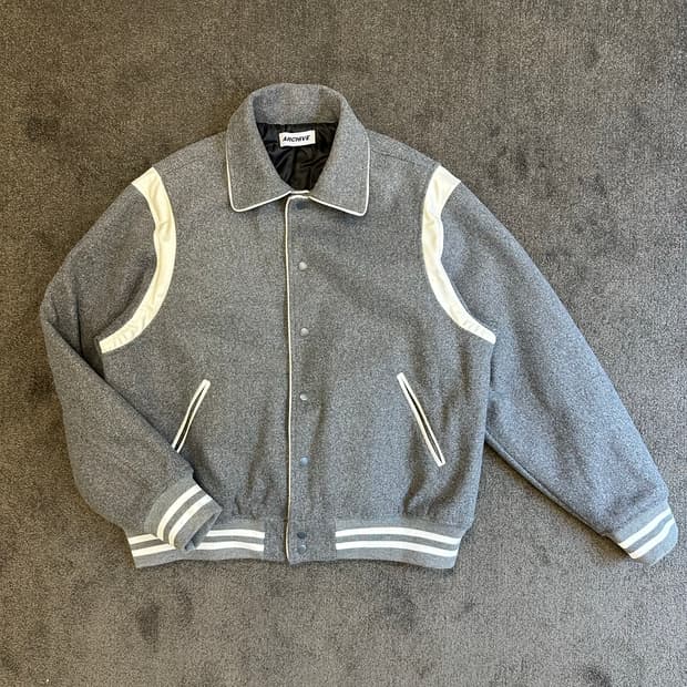ARCHIVE 바시티 자켓 회색 M