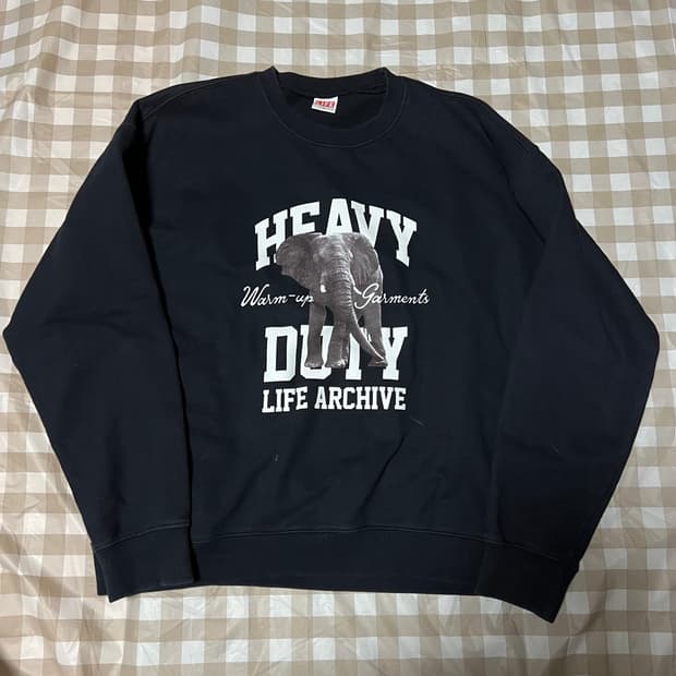 라이프 아카이브 앨리펀트 맨투맨 M 긴팔 긴팔티 스웨터