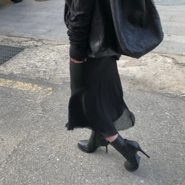 릭오웬스 08SS ‘Creatch‘ 실크 스커트