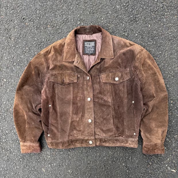 펠레돈나 스웨이드 트러커 자켓