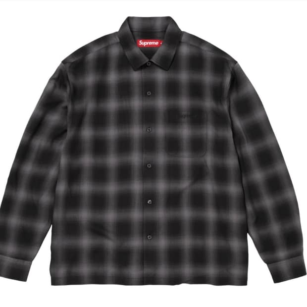 [m] 26ss 슈프림 레이온 플레이드레이온 셔츠