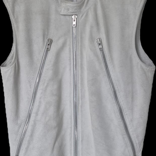 Maison margiela 5zip leather vest 