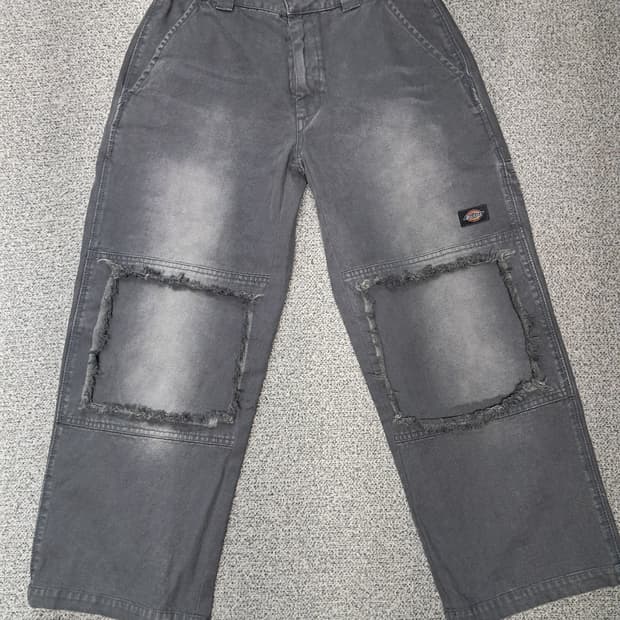 디키즈 워시드 스네이크 더블니 팬츠