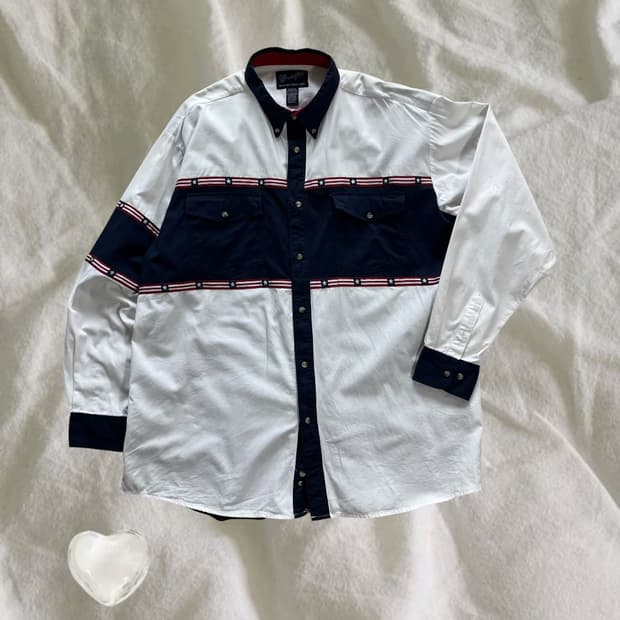 Wrangler . 랭글러 USA 웨스턴 셔츠