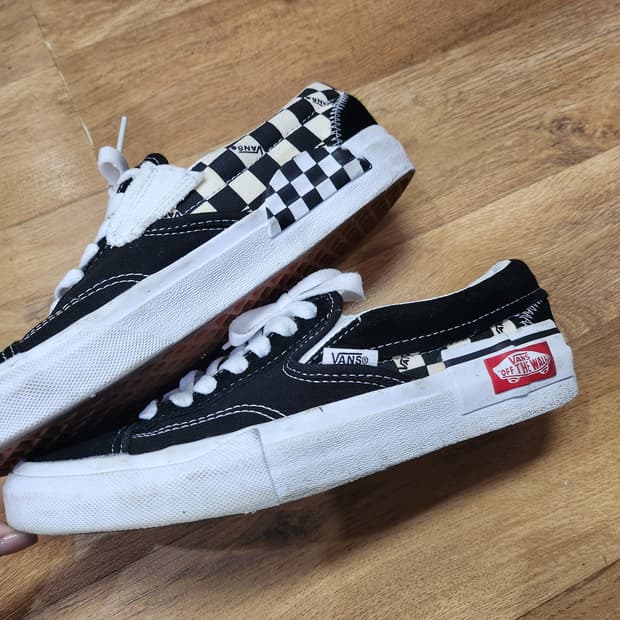 반스 슬립온 캡 체커보드 운동화