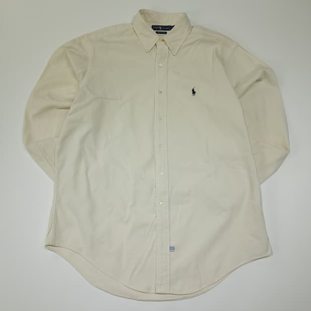 CL925 XL 폴로 90s 싱가포르판 버튼다운 크림화이트 셔츠 남방