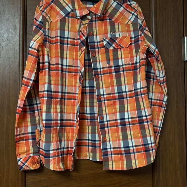 Columbia 오렌지 셔츠