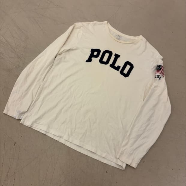 폴로 랄프로렌 빅로고 성조기 롱슬리브