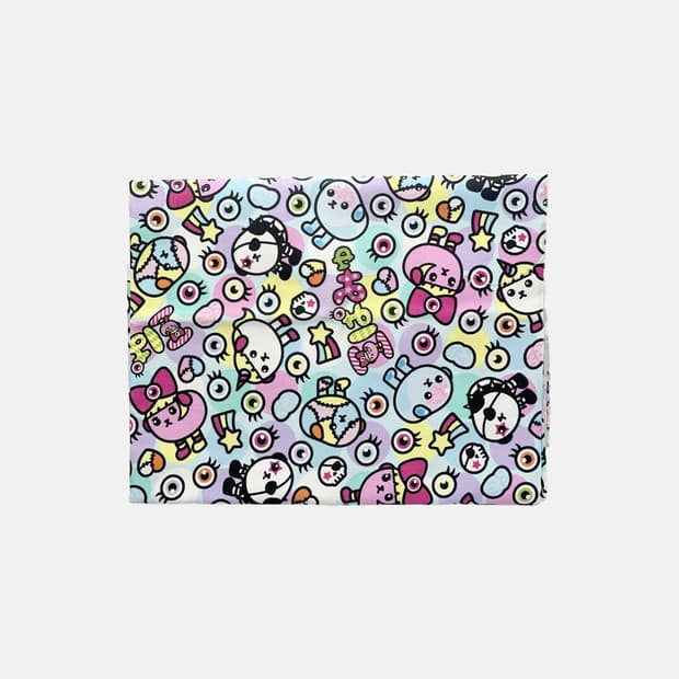 마메시바X캬리파뮤파뮤 패턴 패브릭 원단