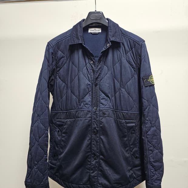 스톤아일랜드 퀼팅 셔츠 자켓