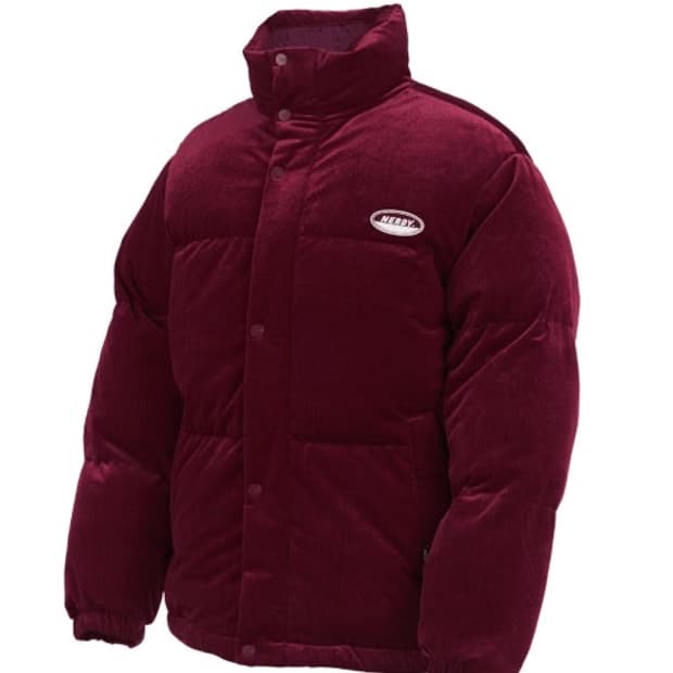 널디 코듀로이 벨벳 패딩