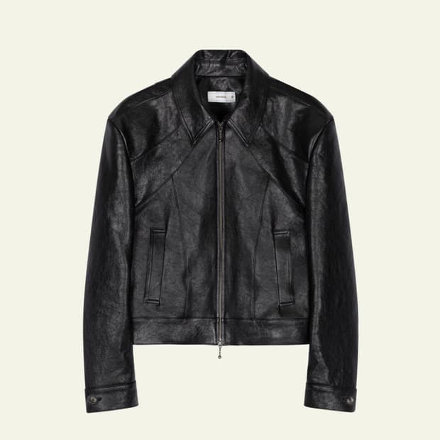 웨이비니스 프레임 크롭 레더 자켓 2 사이즈