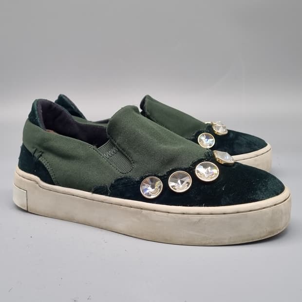 슈콤마보니 그린 문라이트 여성슬립온230 