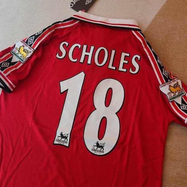 맨유 98 스콜스 유니폼 