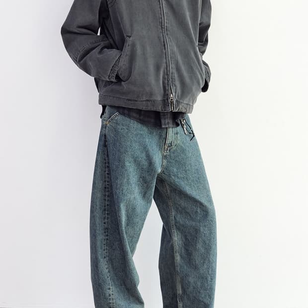 해칭룸 curve jean 빈티지 블루