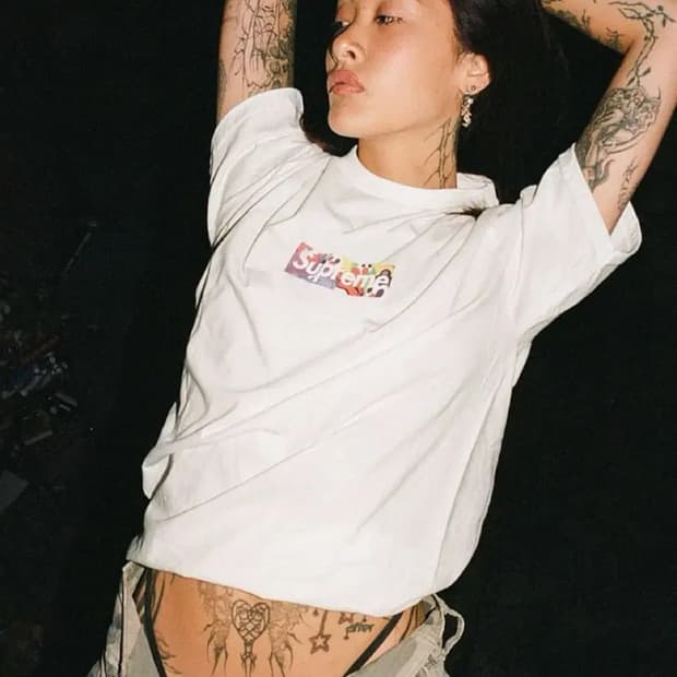 올라올루슬론 슈프림 박스로고 반팔