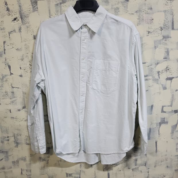 마인드브릿지 카라 긴팔 화이트 셔츠 