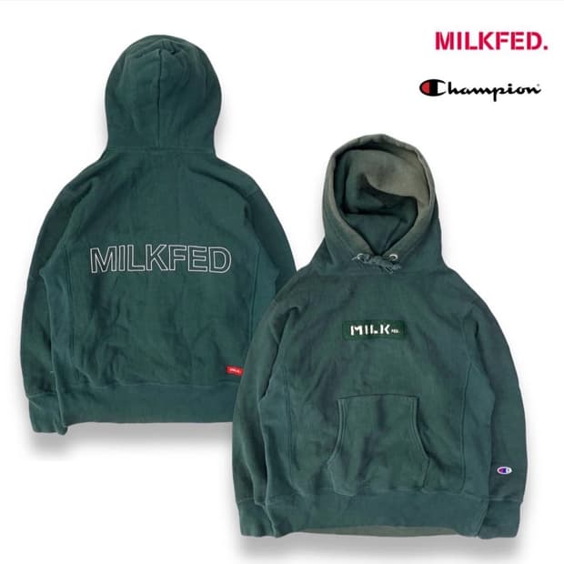 챔피온 x Milk 위버스 위브후드티