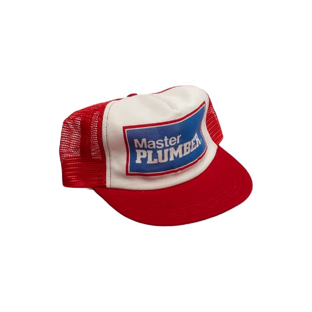 80's 미제 빈티지 Master Plumber(배관공) 트러커 캡