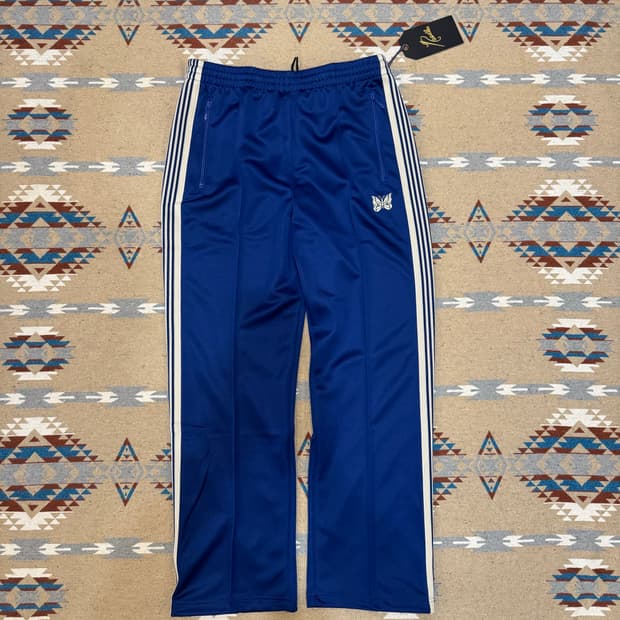 [L] 니들스 x 비버 트랙 팬츠 폴리 스무스 로얄블루 (스트레이트핏)
