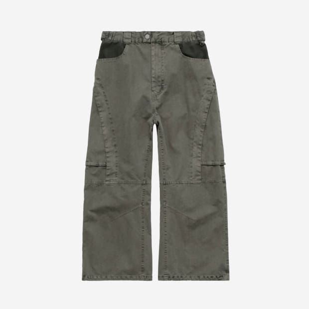 폴리테루 boarder pants - beige (새상품)