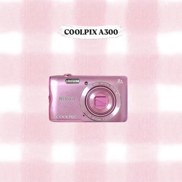 니콘 쿨픽스 A300 (S3700) 핑크 빈티지디카