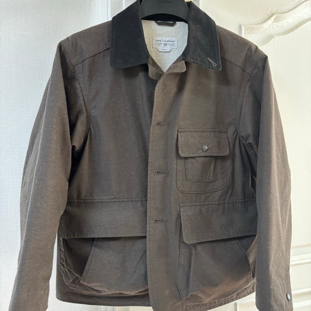 엔즈앤드민즈 헌팅자켓 브라운 블랙 m