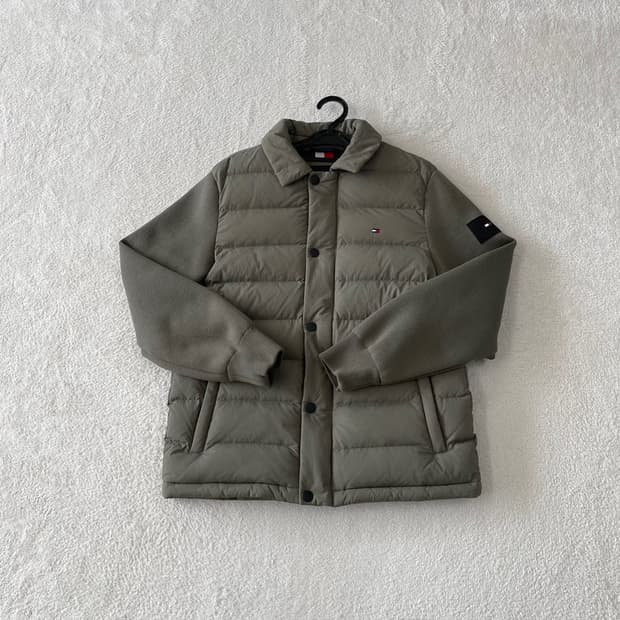 95 타미힐피거 다운 니트패딩 자켓 M