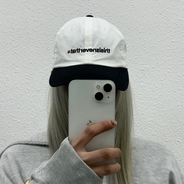 디스이즈네버댓 블랙배색 볼캡