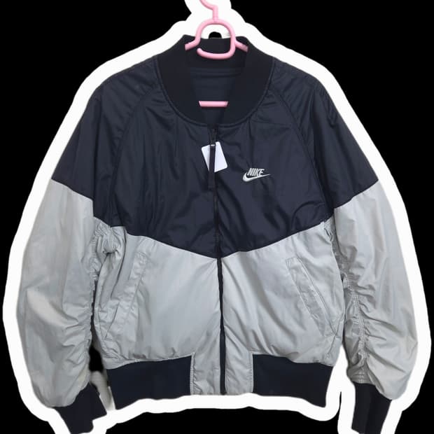 남66 나이키 에어포스 리버시블 양면 자켓 바람막이