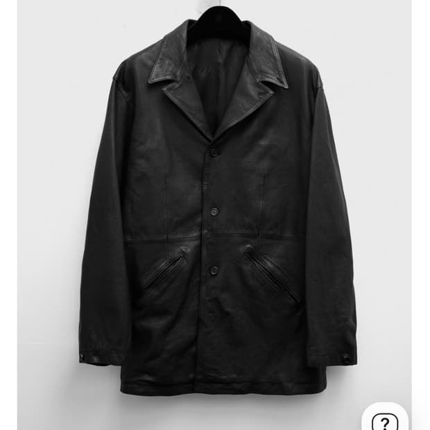 유스 워시드 레더 자켓m