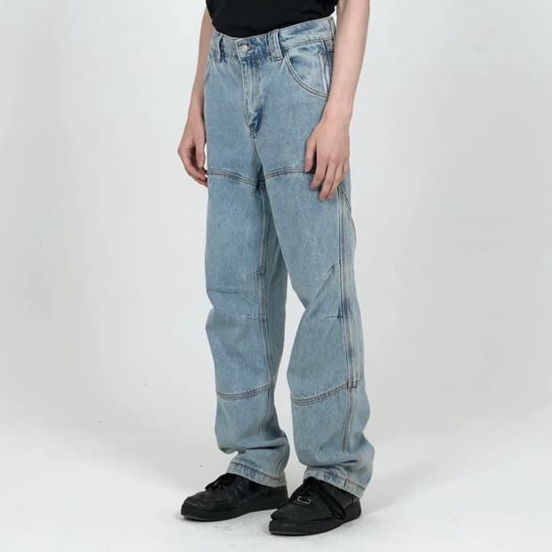 MPa CALF POCKET PANTS (STEEL BLUE) S
