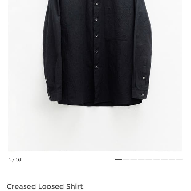 유스 크리즈 셔츠