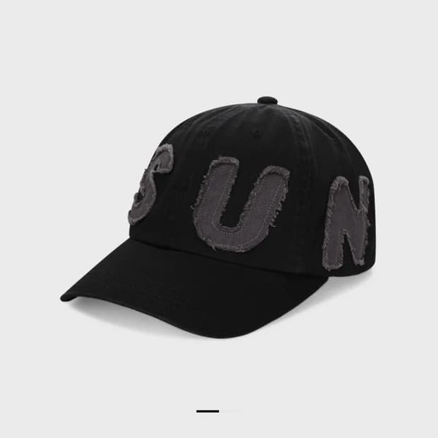 썬러브 컷오프 캡 모자 블랙