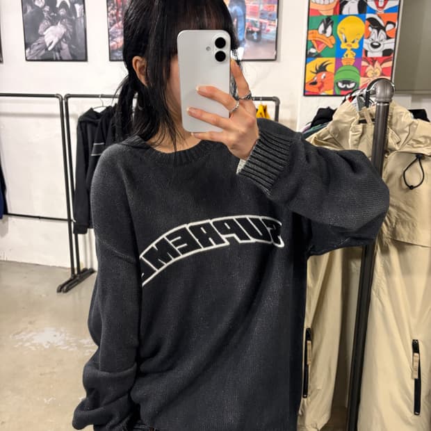 슈프림 워시드 니트