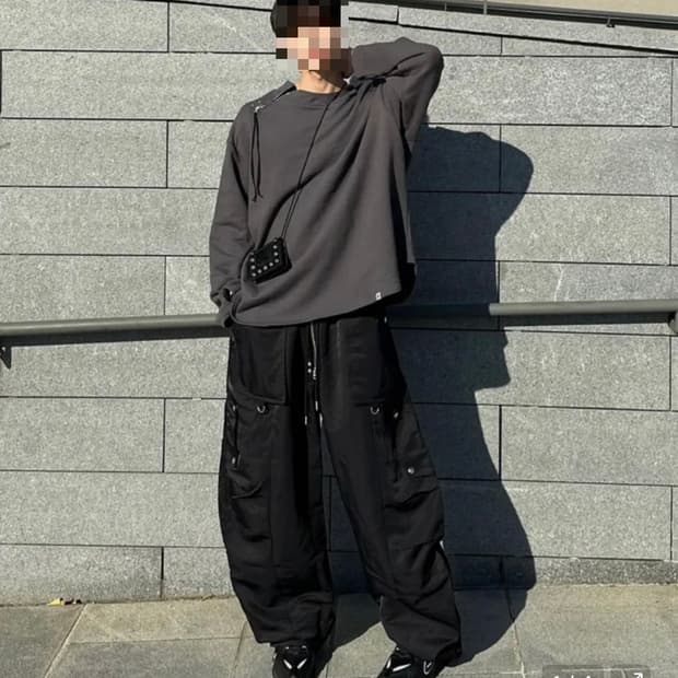 포스333 스웻셔츠 차콜 M