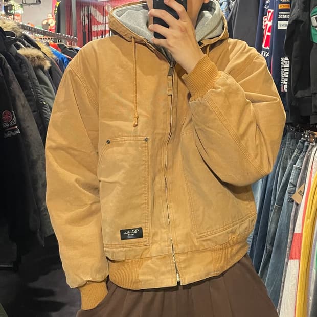 [IM] VTG 빈티지 베이지 후드워크자켓 
