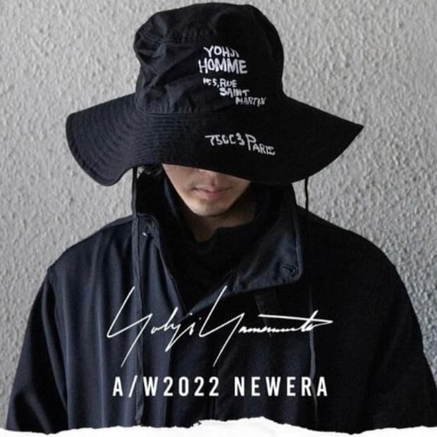 요지야마모토 뿌르 옴므 2022aw 뉴에라 버킷햇