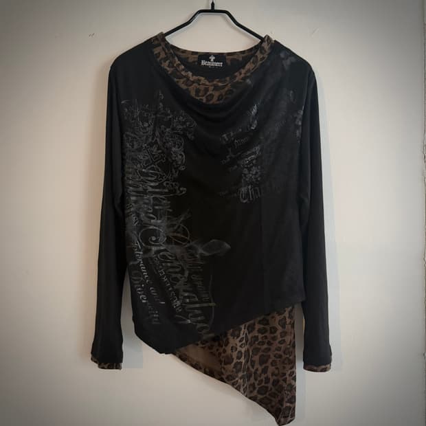 Beaumere leopard layered long sleeve 상품이미지1