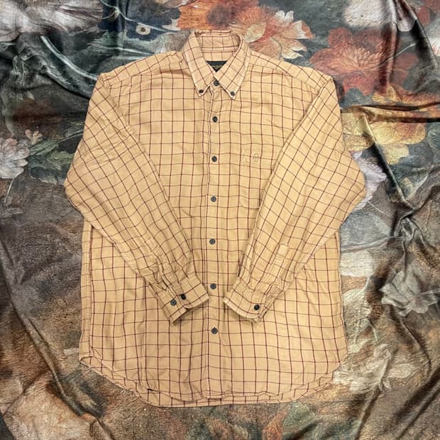 지아니 발렌티노 체크셔츠 M